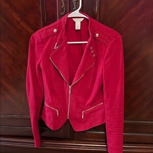 White House Black Market Bold Red Jacket